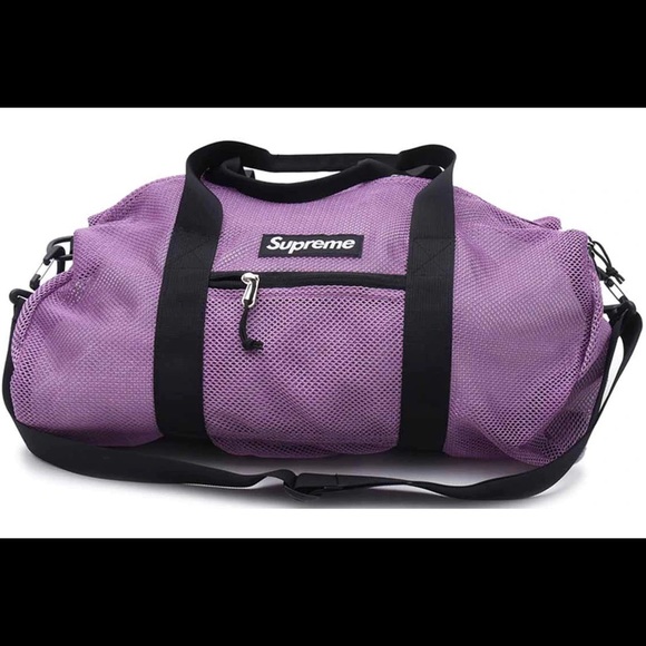 😈💜 Authentic SS16 Supreme Mesh Pastel Purple Duffle Bag 💜😈 - Picture 15 of 15